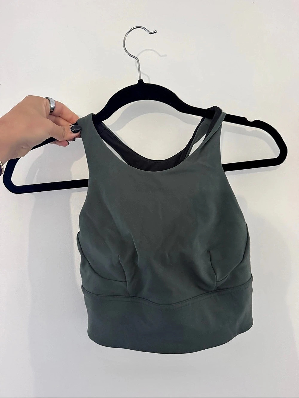 lululemon Wunder Train Long-Line Bra Green